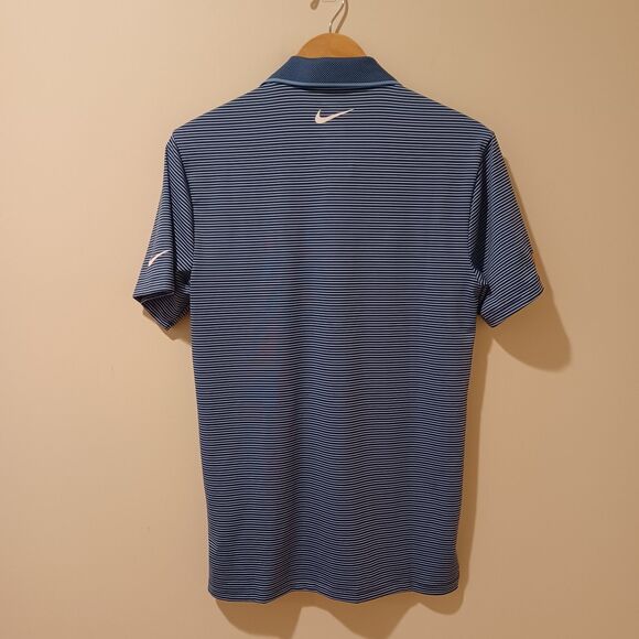 NEW NIKE MENS TOUR DRI-FIT GOLF POLO SHIRT BLUE STRIPE FZ7479 MENS XS - Picture 7 of 9